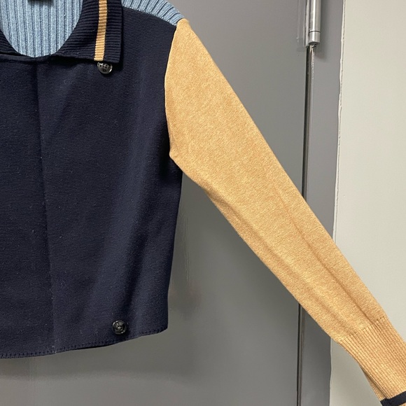 Cabi “School/Letterman” Cardigan. Multi Color, size small. - Picture 9 of 11